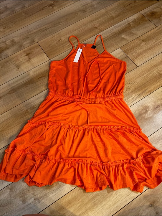 Tommy Hilfiger Dresses & Skirts - Tommy Hilfiger Orange Tiered Sundress